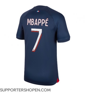 Paris Saint-Germain Kylian Mbappe #7 Hemma Matchtröja 2023-24 Kortärmad